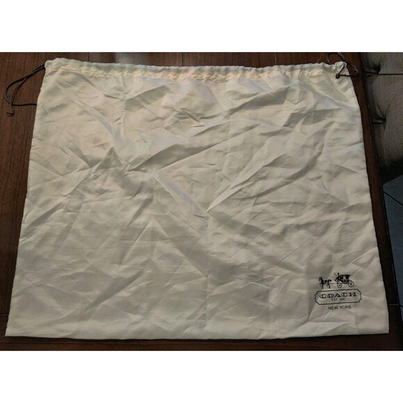 Coach NY Satin Drawstring Storage Bag for Handbag Satchel Purse 19 x 23" Read - Picture 2 of 8